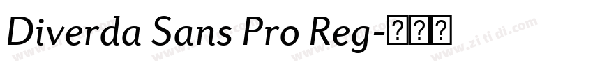Diverda Sans Pro Reg字体转换 Diverda Sans Pro Reg字体转换